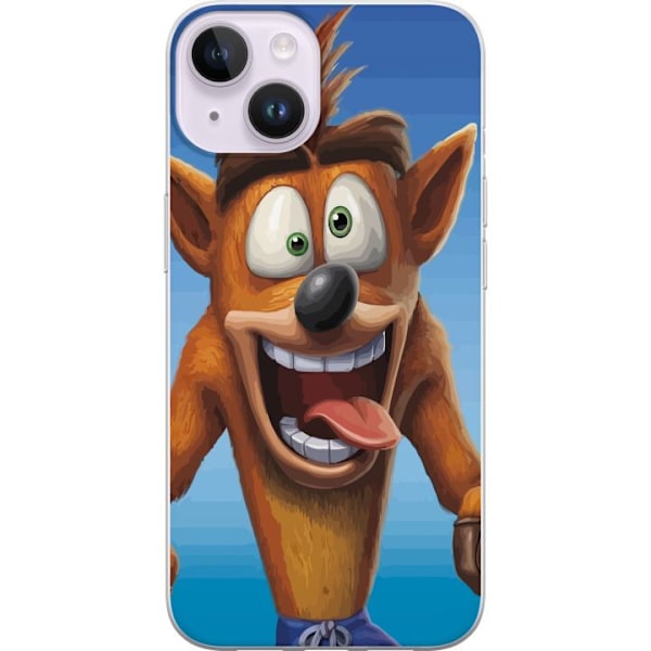 Apple iPhone 14 Gjennomsiktig deksel Crash Bandicoot