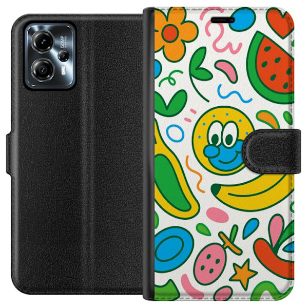 Motorola Moto G13 Tegnebogsetui Sommerfugle Slør