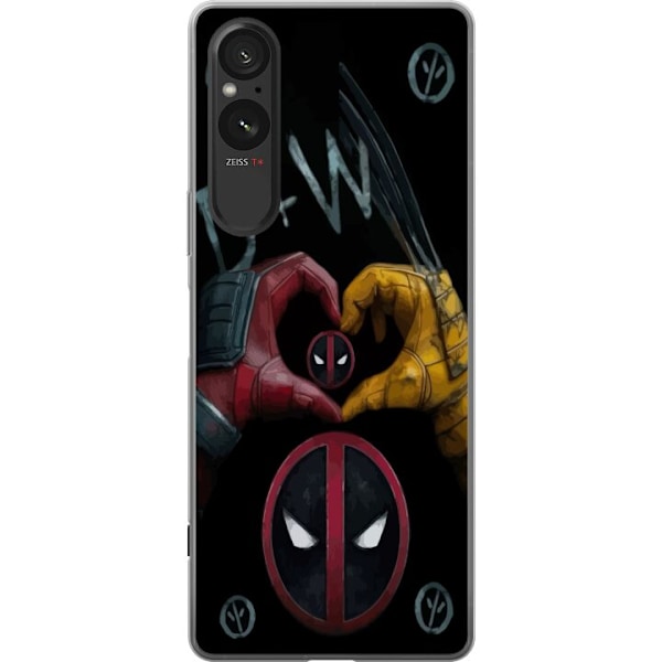 Sony Xperia 5 V Läpinäkyvä kuori Deadpool & Wolverine Rakka