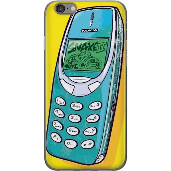 Apple iPhone 6s Läpinäkyvä kuori Nokia 3310, Snake 2, pidä