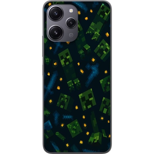 Xiaomi Redmi 12 Genomskinligt Skal Minecraft Dungeons Mob