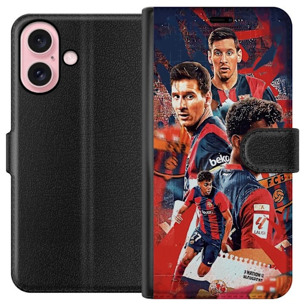 Apple iPhone 16 Plånboksfodral Yamal Lamine x Messi