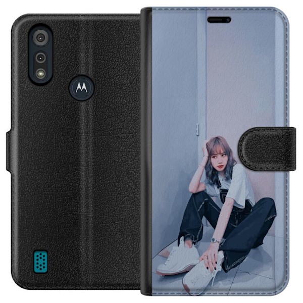Motorola Moto E6i Tegnebogsetui Lisa from Blackpink – K-pop