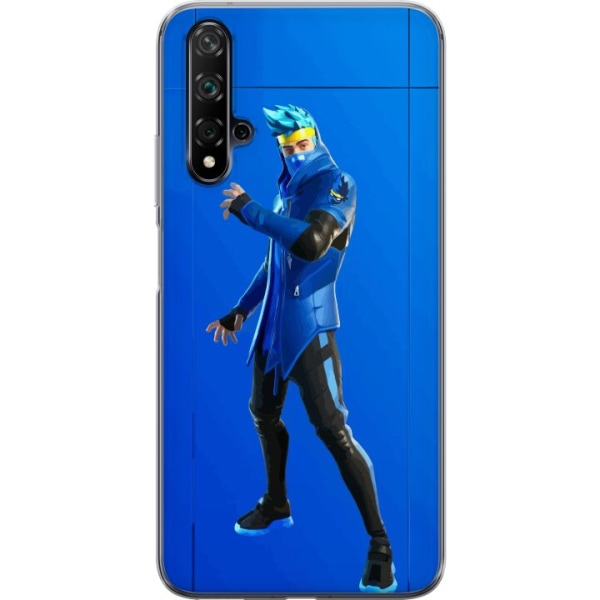 Huawei nova 5T Gennemsigtig cover Fortnite - Ninja Blue