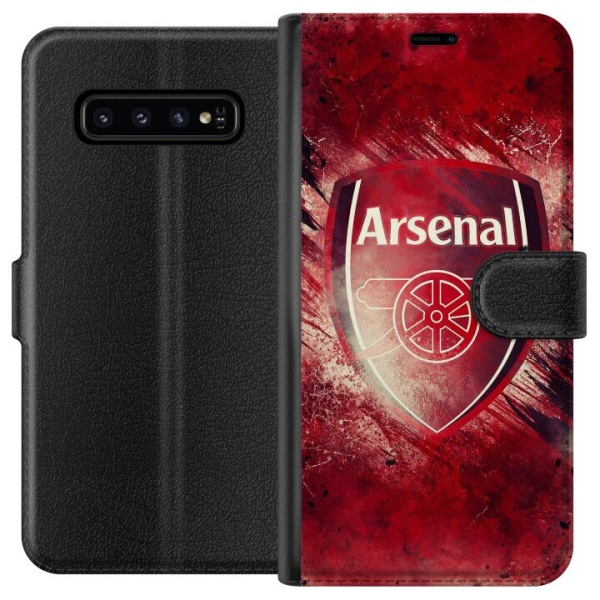 Samsung Galaxy S10 Lompakkokotelo Arsenal Jalkapallo