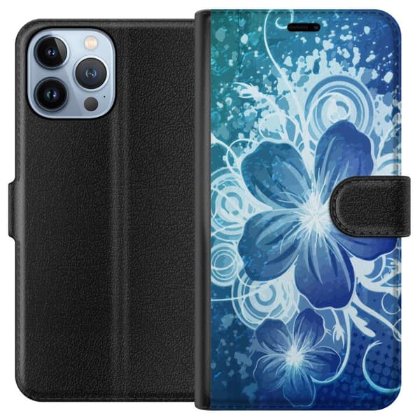 Kompatibel Tegnebogsetui til Apple iPhone 13 Pro Max Blomst