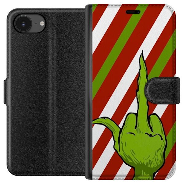Apple iPhone 16e Lompakkokotelo Grinch