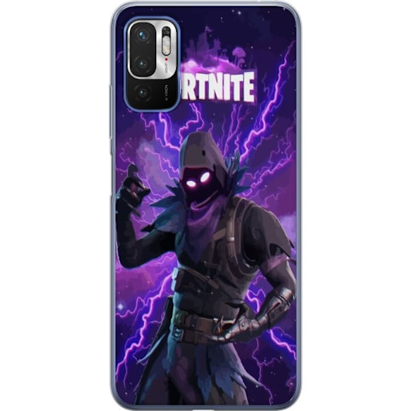 Xiaomi Redmi Note 10 5G Genomskinligt Skal Fortnite Raven – Mörk Stridsikon från Battle Royale
