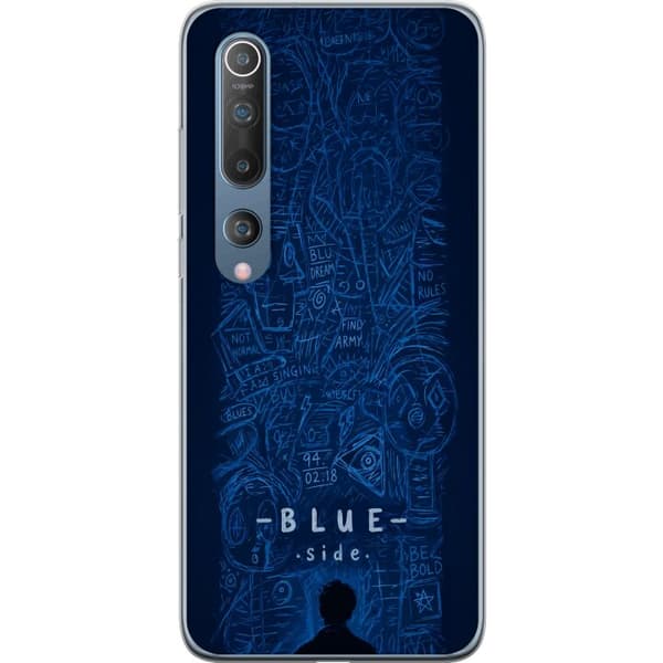 Kompatibelt Mobilskal till Xiaomi Mi 10 5G Blue Side illustration blå
