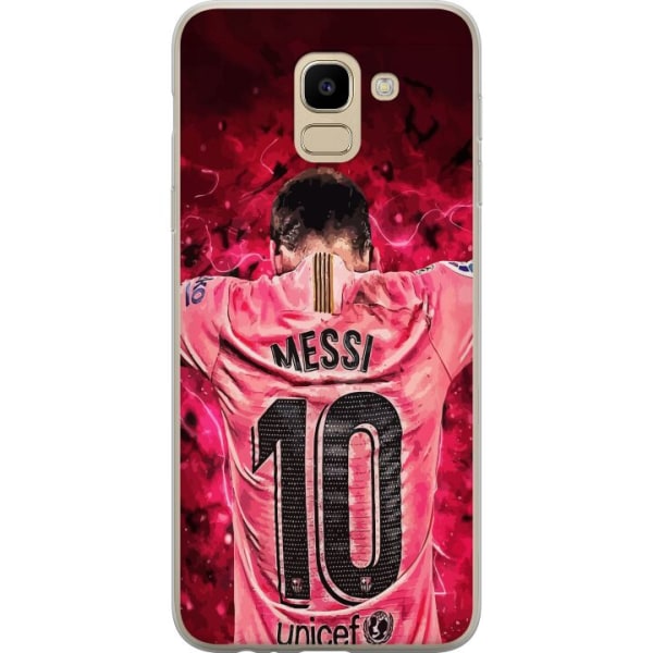 Samsung Galaxy J6 Läpinäkyvä kuori Messi