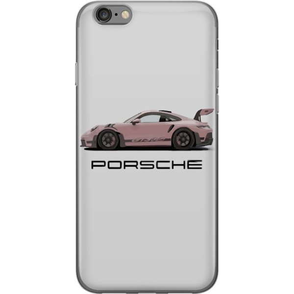 Apple iPhone 6s Genomskinligt Skal Porsche 911 Pink