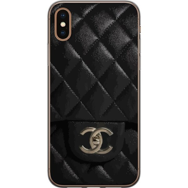 Apple iPhone X Gennemsigtig cover Chanel Sort