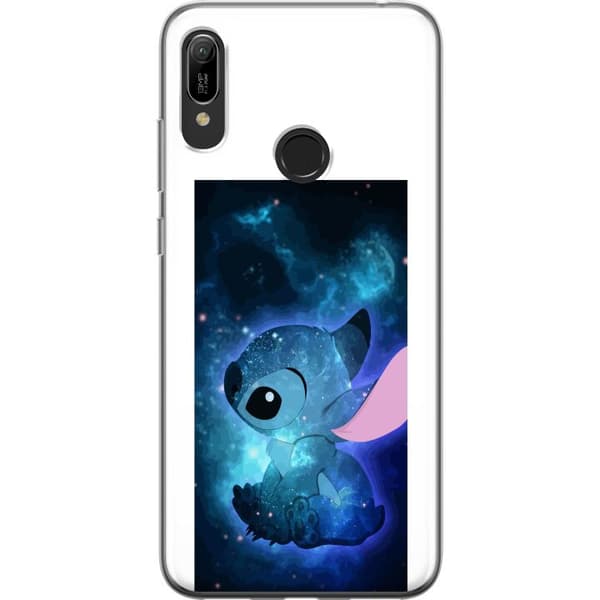 Kompatibelt Mobildeksel til Huawei Y6 (2019) Galaxyinspirert Stitch med stjernehimmel og romtema blå