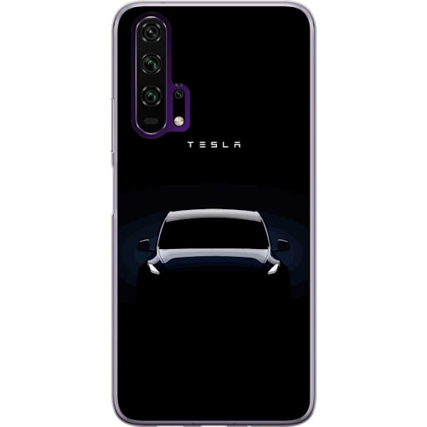 Honor 20 Pro  Läpinäkyvä kuori Tesla