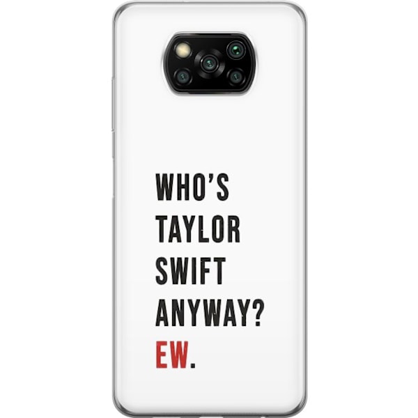 Xiaomi Poco X3 NFC Gennemsigtig cover Taylor Swift