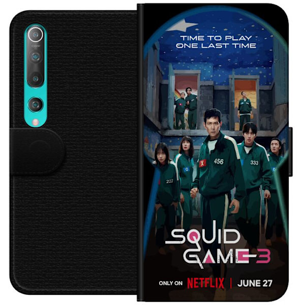 Xiaomi Mi 10 5G Lompakkokotelo Squid Game Kausi 3 TV-sarjan hahmot Suositut TV-sarja Motiivit Ikoni Jännitys Draama Aasialainen suunnittelu Trendi