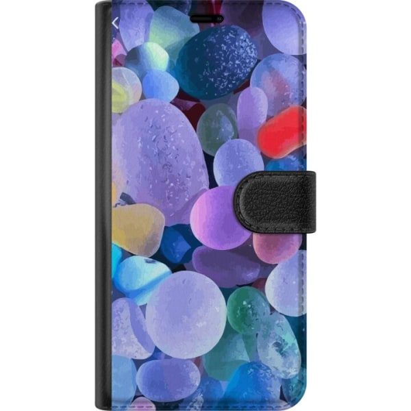 Samsung Galaxy A20e Lompakkokotelo Värikkäitä kiviä