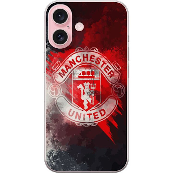 Apple iPhone 16 Läpinäkyvä kuori Manchester United