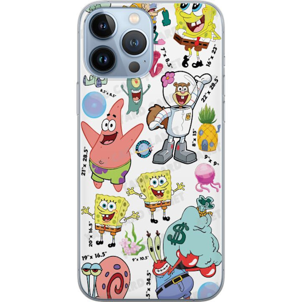 Apple iPhone 13 Pro Max Genomskinligt Skal SpongeBob SquarePan