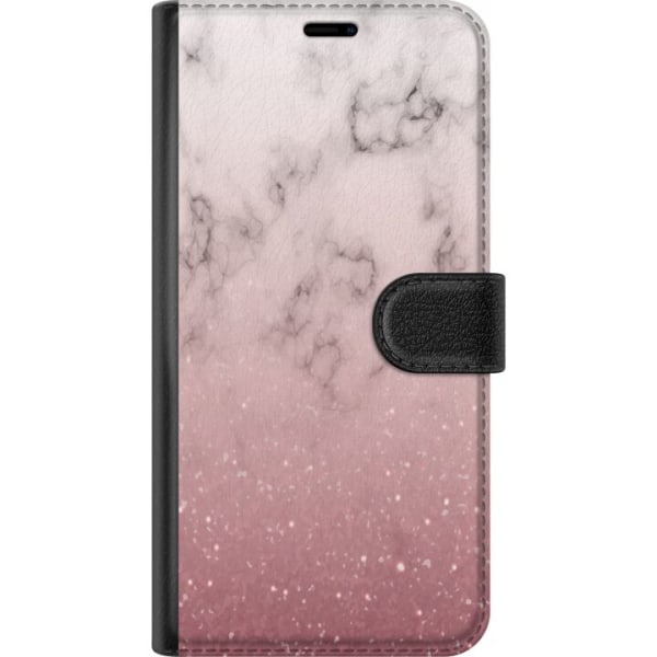 Huawei P20 Pro Tegnebogsetui Blødt Pink Marmor