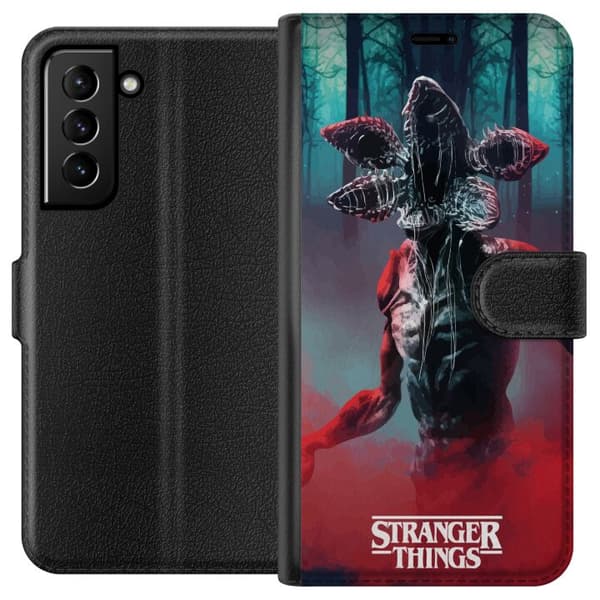 Kompatibelt Plånboksfodral till Samsung Galaxy S21+ 5G Stranger Things Monster