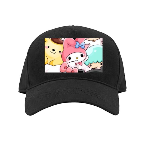 Kasket til Voksen | Klassisk Justerbar Kasket Kawaii Sanrio Cr sort Voksen