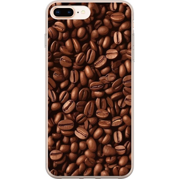 Kompatibelt Mobildeksel til Apple iPhone 7 Plus Kaffebönor närbild brun