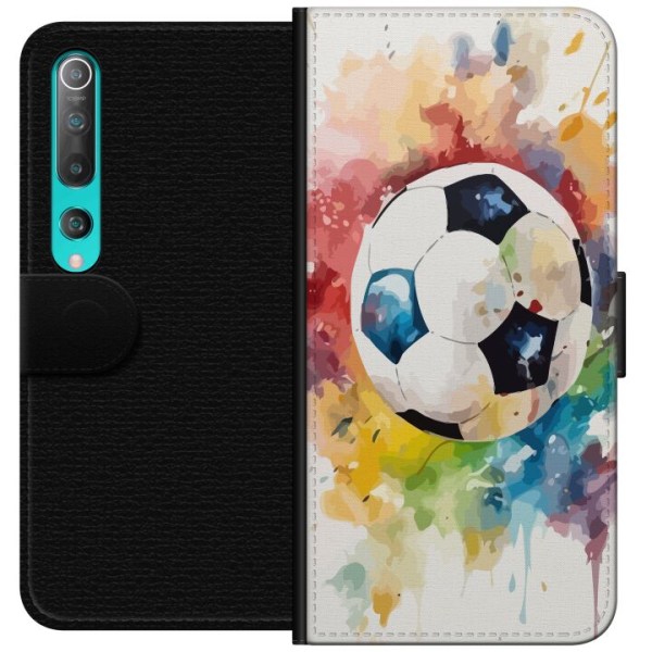 Xiaomi Mi 10 5G Plånboksfodral Fotboll