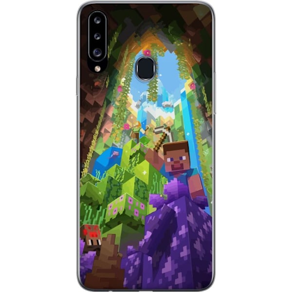 Samsung Galaxy A20s Gjennomsiktig deksel Minecraft