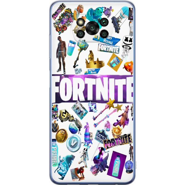 Xiaomi Poco X3 Pro Gennemsigtig cover Fortnite