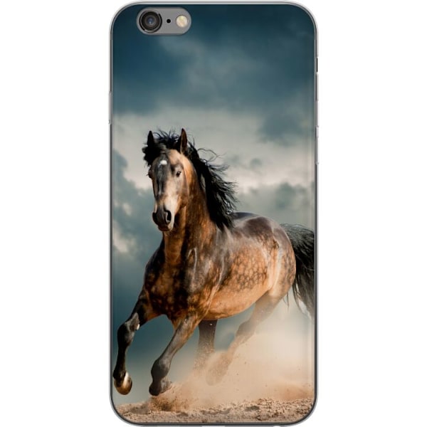 Apple iPhone 6s Plus Läpinäkyvä kuori Hypyvä Hevonen