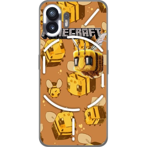 Nothing Phone (2) Läpinäkyvä kuori Minecraft Bi