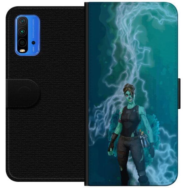 Xiaomi Redmi Note 9 4G Plånboksfodral Fortnite - Ghoul Troope