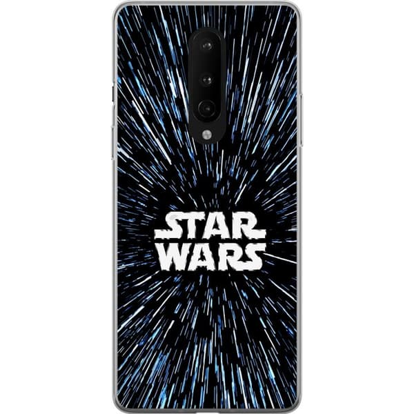 Kompatibel Mobilcover til OnePlus 8 Star Wars-logo med hyperspace-stjerner i ikonisk sci-fi-design sort
