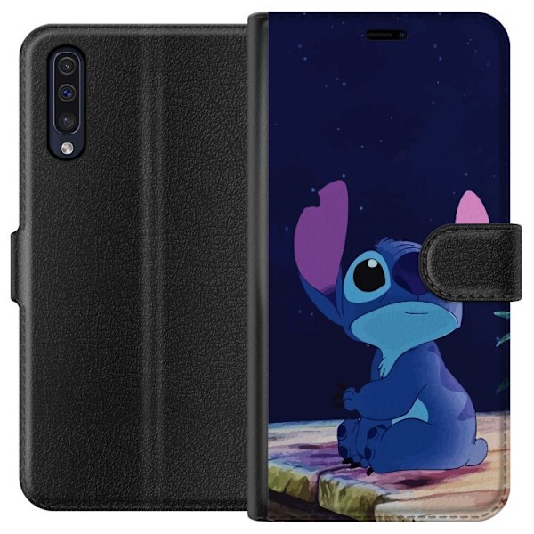 Samsung Galaxy A50 Plånboksfodral Stitch Stjärnor