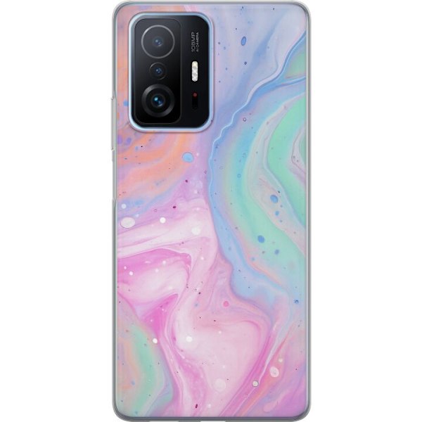 Xiaomi 11T Pro Läpinäkyvä kuori Pastellimarmori