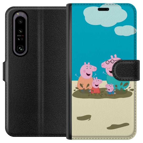 Sony Xperia 1 IV Lompakkokotelo Greta Possu Perhe Jori Mutapuro Lasten Kuva Sarja Suosittu Lasten Hahmo Ilo