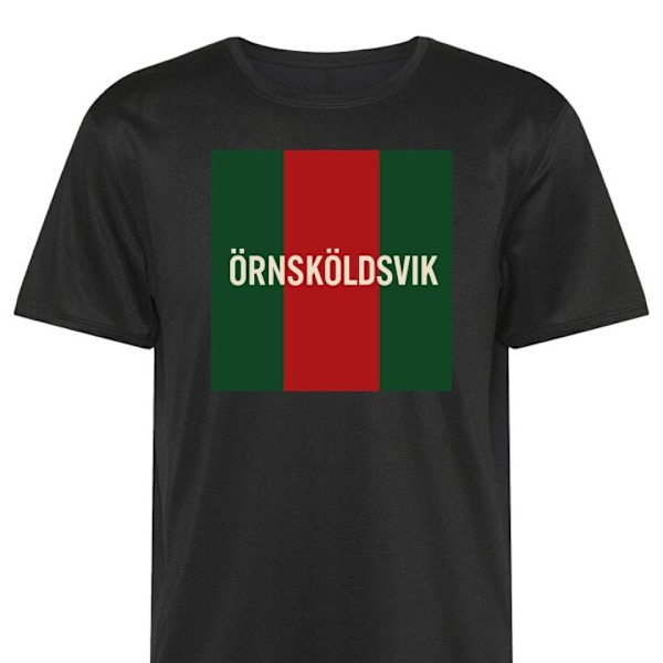 Trænings T-shirt | Sport T-shirt til Voksen Örnsköldsvik - sort 3X-Large