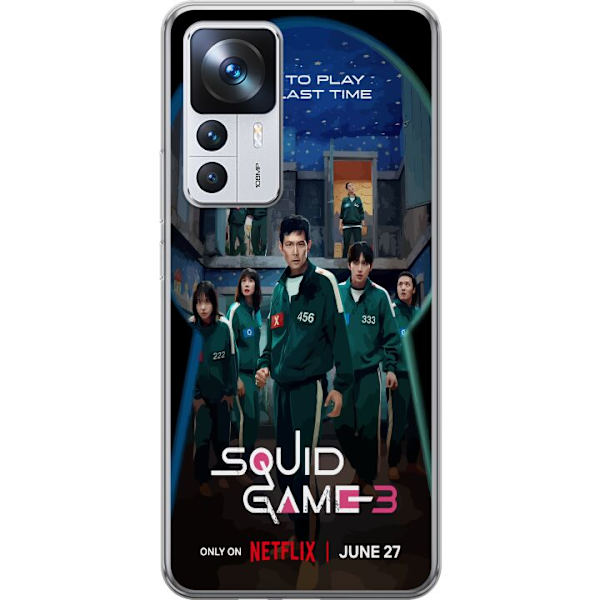 Xiaomi 12T Läpinäkyvä kuori Squid Game Kausi 3 TV-sarjan hahmot Suositut TV-sarja Motiivit Ikoni Jännitys Draama Aasialainen suunnittelu Trendi