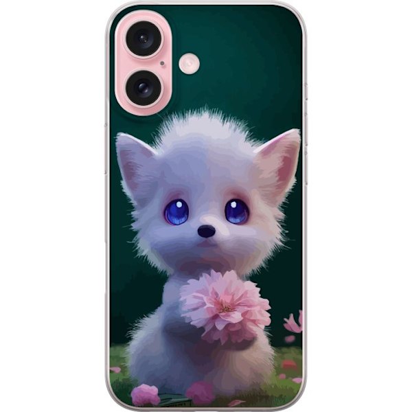 Apple iPhone 16 Gjennomsiktig deksel Kawaii