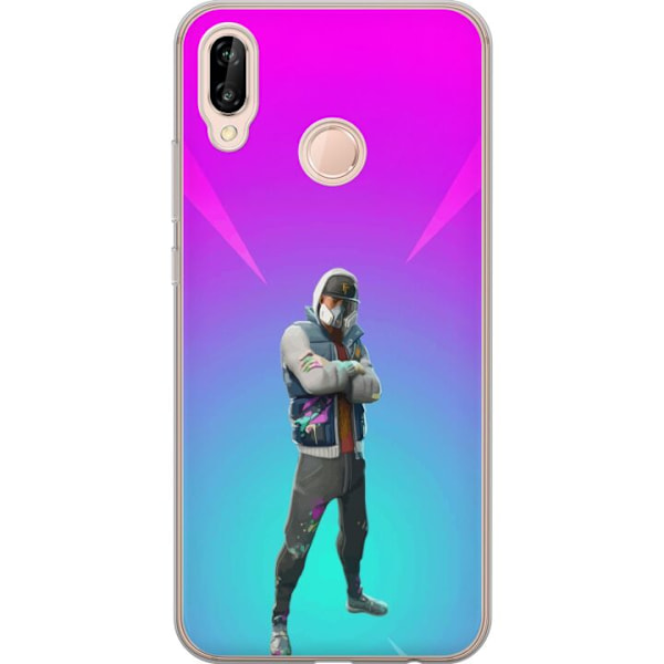 Huawei P20 lite Genomskinligt Skal black knight fortnite
