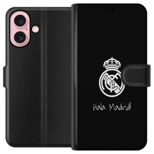 Apple iPhone 16 Lommeboketui Real Madrid