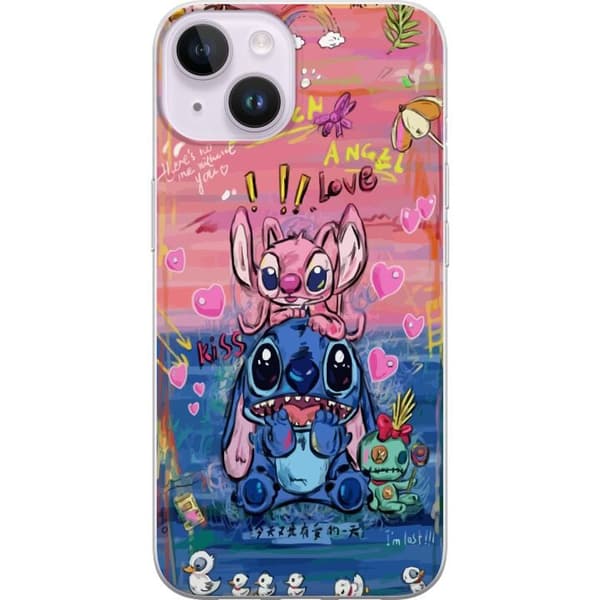 Kompatibelt Mobildeksel til Apple iPhone 14 Stitch kunst