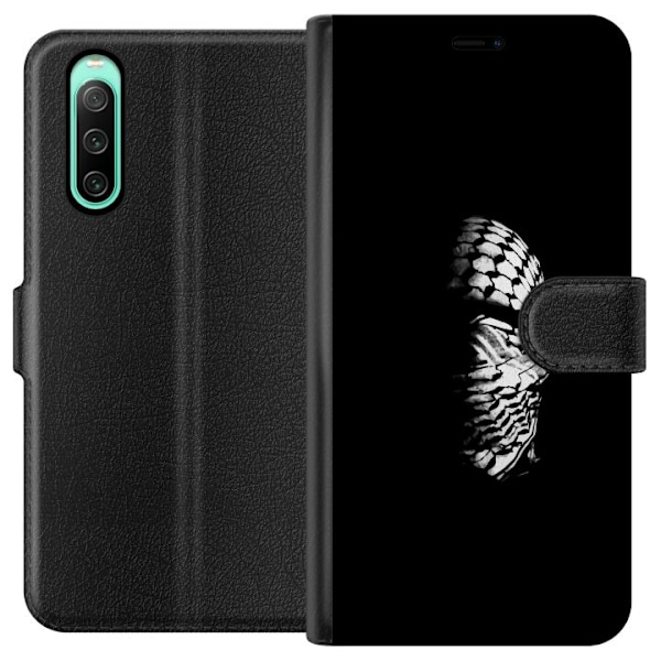 Sony Xperia 10 IV Tegnebogsetui Keffiyeh-mønster - klassisk s