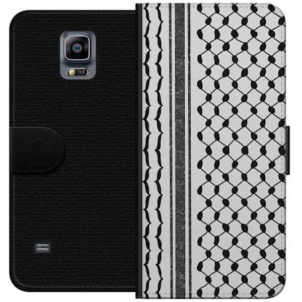 Samsung Galaxy Note 4 Lompakkokotelo Palestiinalainen kuvio - perinteiseen tyyliin inspiroima keffiyeh-kangas