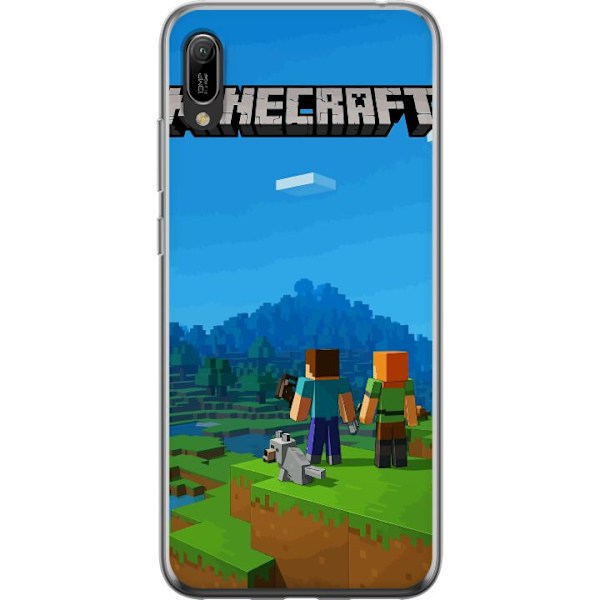 Huawei Y6 Pro (2019) Läpinäkyvä kuori Minecraft Key Art