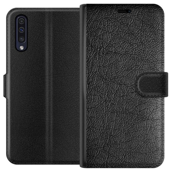Kompatibel Tegnebogsetui til Samsung Galaxy A50 Grå