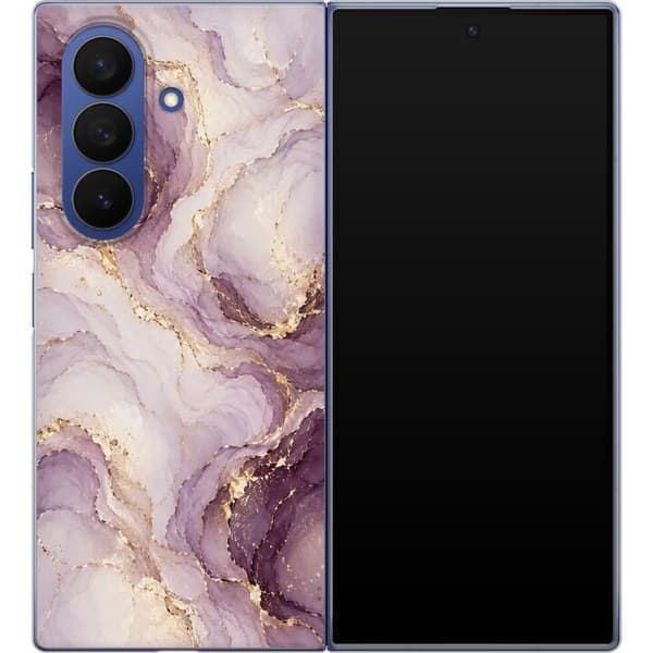 Kompatibelt Mobilskal till Samsung Galaxy Z Fold7 Lavendelmarmor lila