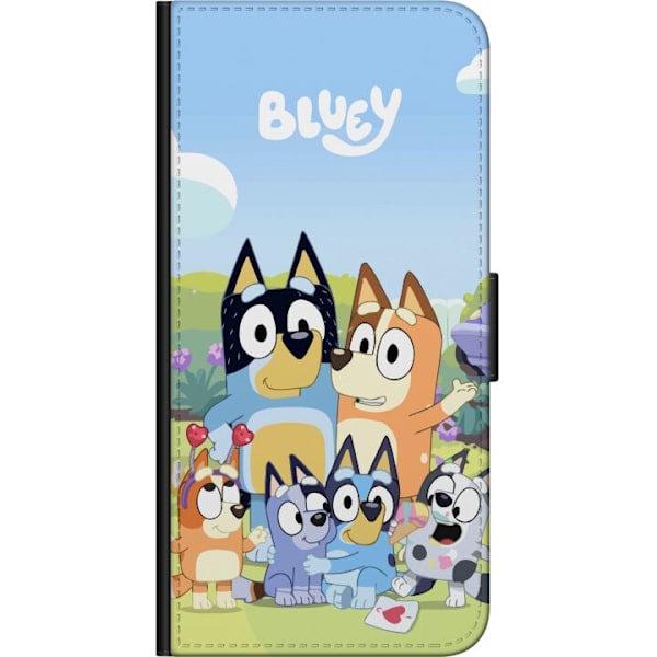 Samsung Galaxy A03s Plånboksfodral Bluey mobilskal med hela familjen i färgglad design