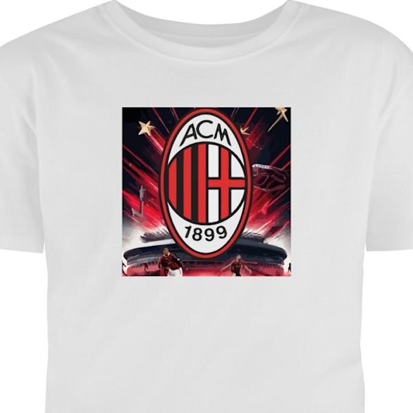 T-skjorte for Voksen | Klassisk Voksen-T-skjorte AC Milan hvit XL